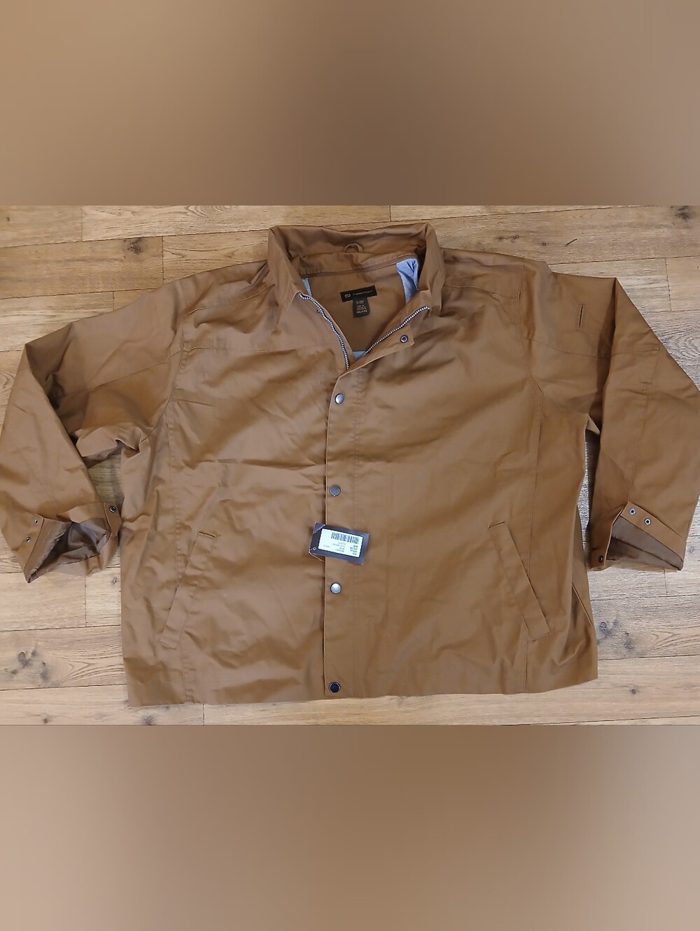 5xlMen's Brown Jacket - Casual Button-Front Zip Coat